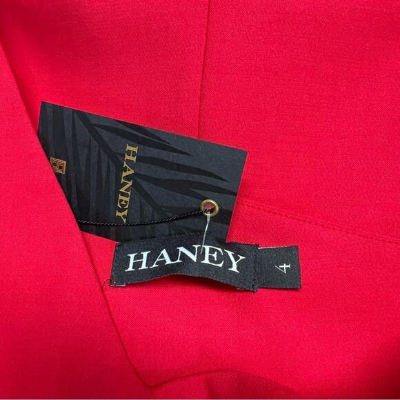 HANEY for FWRD Margot Dress Asymmetric One-Shoulder Size 4 in Red NWT - Picture 14 of 16